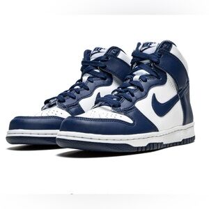 NIKE DUNK HIGH GS "CHAMPIONSHIP NAVY", size 7Y, EUR40, UK6, EUC